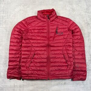 Mountain Hardwear Jacket Mens Medium Red Goose Down Alpine Puffer Outdoor Hiking